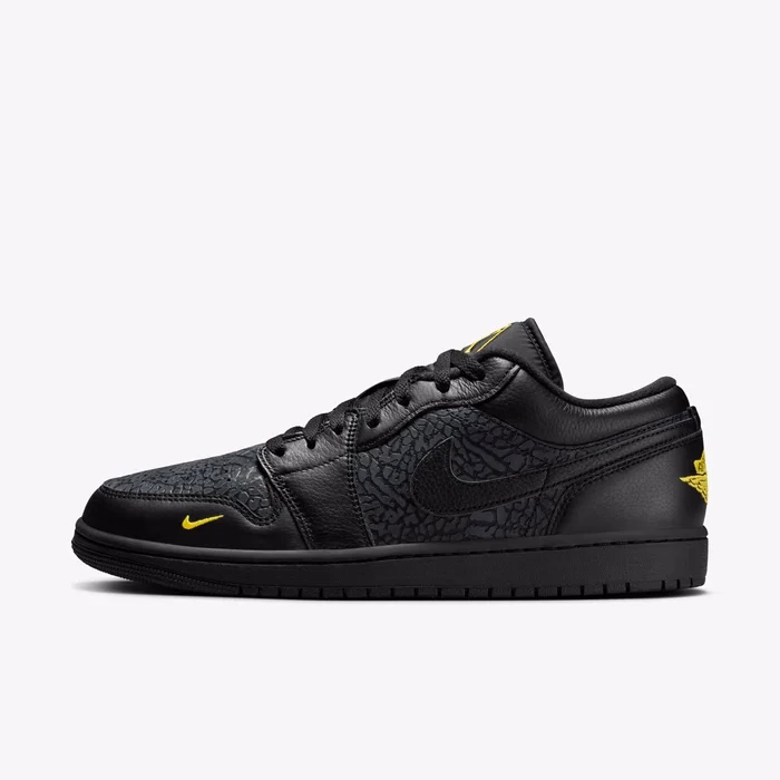 Кросівки чоловічі Air Jordan 1 Low SE “Black Elephant Print” IM6568-010